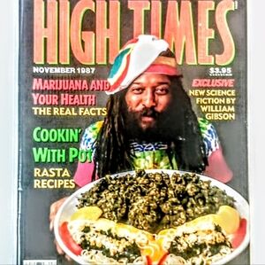 Vintage High Times Magazine November 1987 Chef Ra Cover William Gibson Story